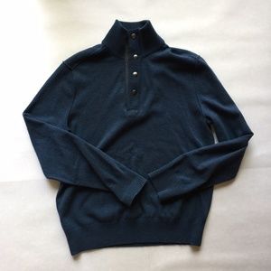 Banana Republic Italian Yarn Mens Blue Long Sleeve